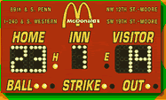McDonalds sponsored board