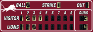 Blanchard HS Baseball Scoreboard