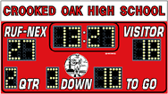 Crooked Football Scoreboard